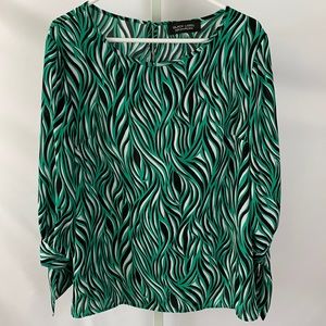 Black Label Evan Picone 100% Polyester Top Size XL